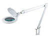 Light weight Desk LED Magnifying Lamp plus mount fixture. Magnifying lens provides 5 dioptre Magnifier - LED Lighting consists of 56 SMD LED diodes and LED Lamp life can last up to 20,000 hours